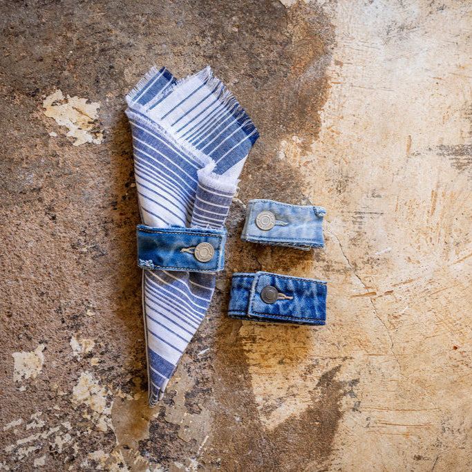 OMAHA: Upcycled Napkin Ring- Sold as a Bundle of 4