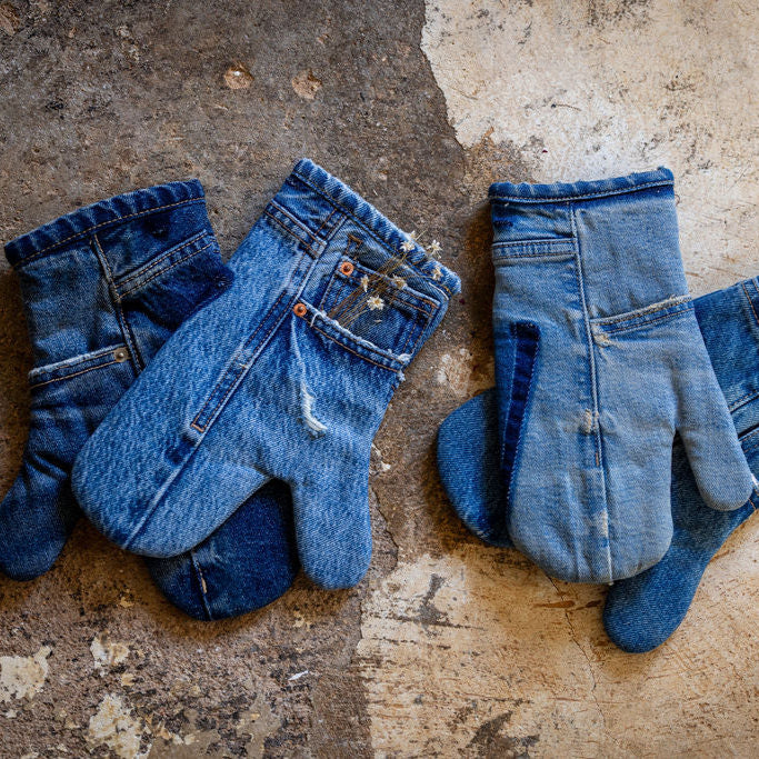 HANK: Upcycled Denim Oven Mitt