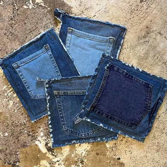 HOMIE: Upcycled Denim Potholder // Trivet
