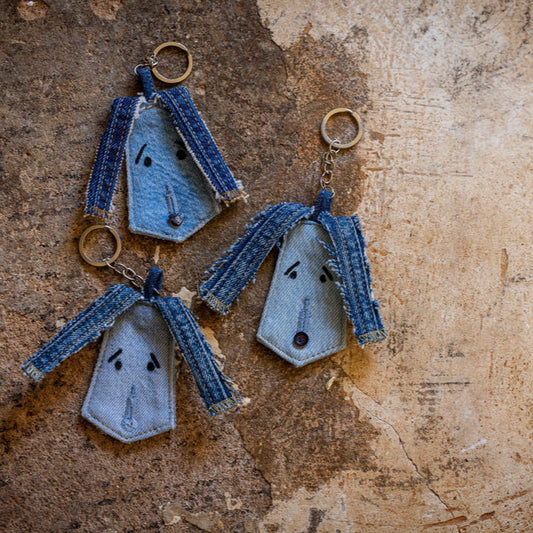ALFIE: Upcycled Dog Key Chain